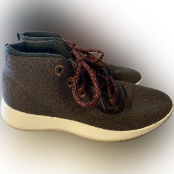 Allbirds Wool Runner Up Mizzle Terra and off white sneaker Boots Size 9 W - Picture 2 of 6